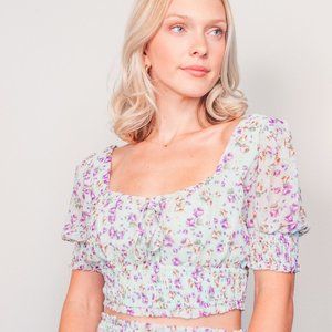 Jennifer Minty Crop Top